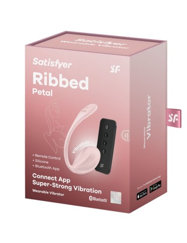SATISFYER - RIBBED PETAL G POINT REMOTE CONTROL STIMULATOR ROSE FREE APP