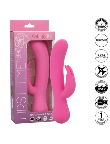CALEXOTICS - FIRST TIME VIBRATOR RABBIT RECHARGEABLE PINK