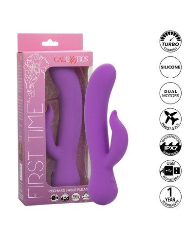 CALEXOTICS - FIRST TIME VIBRATOR PLEASER RECHARGEABLE PURPLE