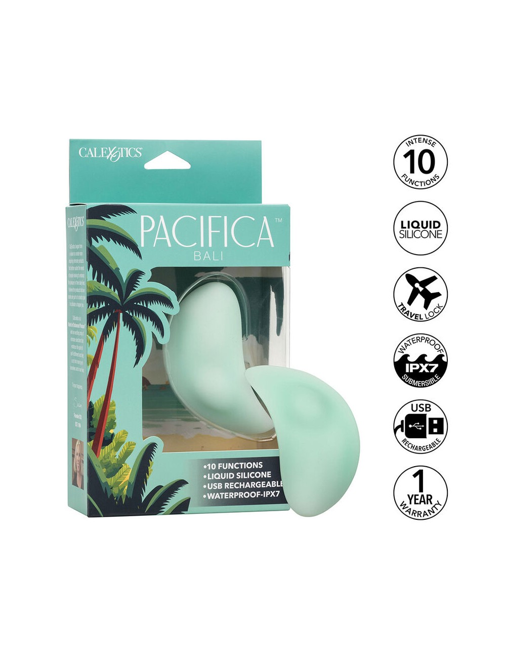 CALEXOTICS - PACIFICA BALI TEASER 10 FUNCTIONS AQUA CALEXOTICS - PACIFICA BALI TEASER 10 FUNCTIONS AQUA