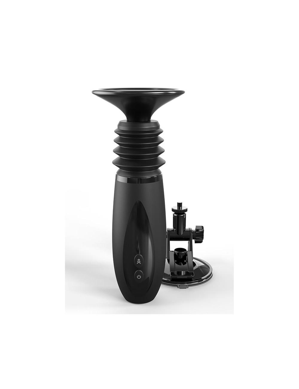 FETISH FANTASY SERIES - BODY DOCK THRUSTER DILDO CLAMP WITH 7 PUSH MODES BLACK