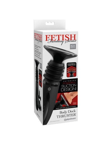 FETISH FANTASY SERIES - BODY DOCK THRUSTER DILDO CLAMP WITH 7 PUSH MODES BLACK