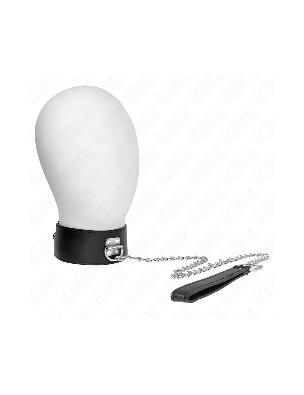 KINK - NECKLACE WITH BELT 65 CM WITH WIDE BLACK STRAP ADJUSTABLE 33.5-41 CM X 5 CM