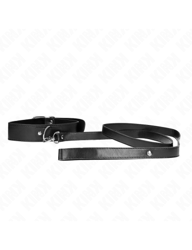 KINK - NECKLACE WITH BELT 116 CM BLACK STRAP ADJUSTABLE 32-50 CM X 8 CM