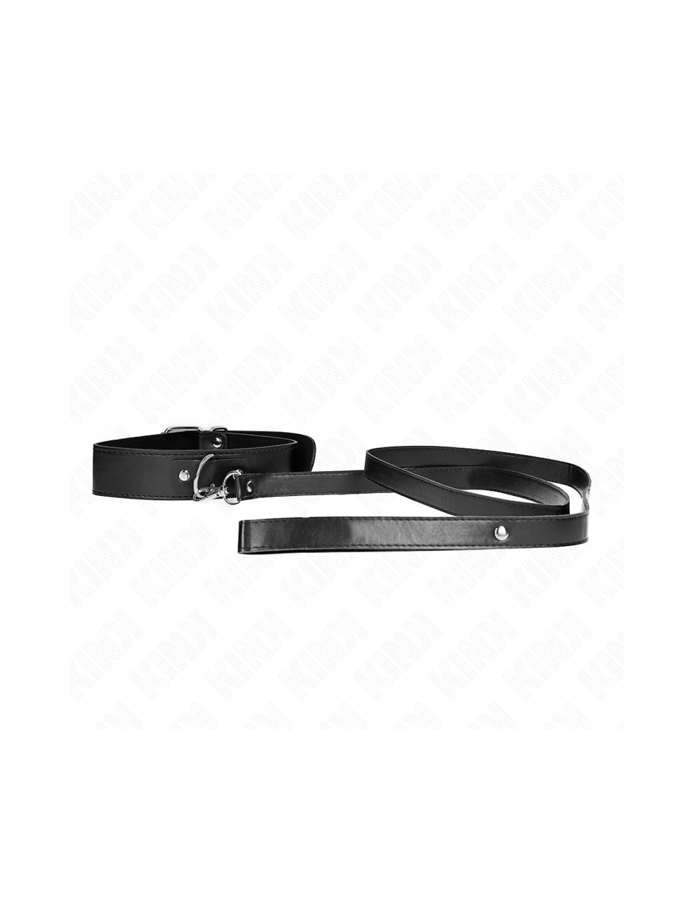 KINK - NECKLACE WITH BELT 116 CM BLACK STRAP ADJUSTABLE 32-50 CM X 8 CM