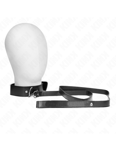 KINK - NECKLACE WITH BELT 116 CM BLACK STRAP ADJUSTABLE 32-50 CM X 8 CM