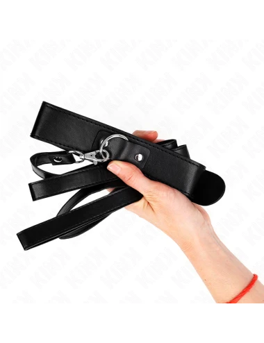KINK - NECKLACE WITH BELT 116 CM BLACK STRAP ADJUSTABLE 32-50 CM X 8 CM