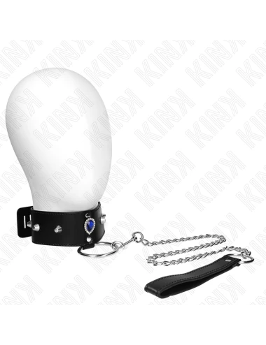 KINK - NECKLACE 65 CM WITH STRAP WITH BLUE DIAMONDS ADJUSTABLE 36-43 CM X 5 CM
