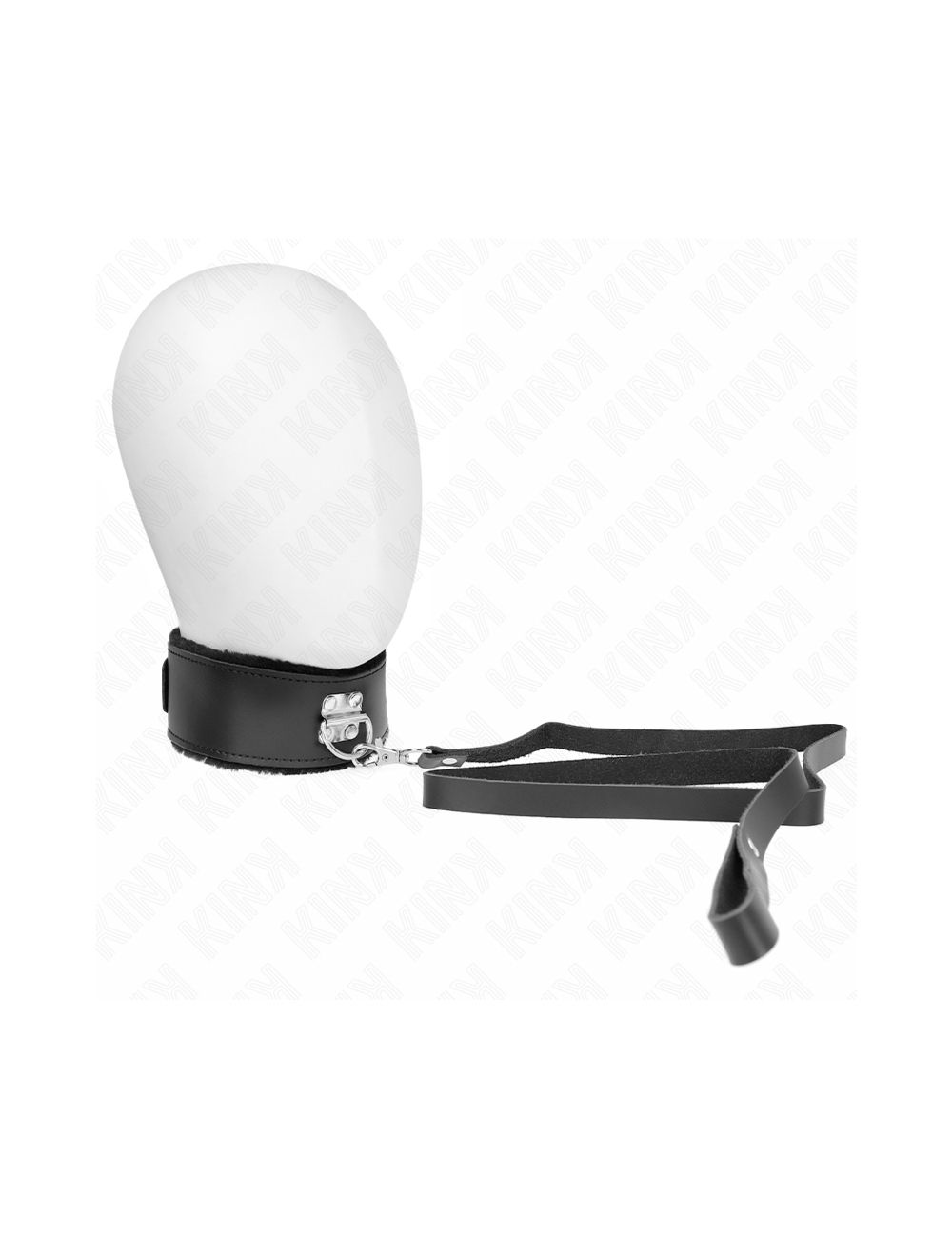 KINK - NECKLACE WITH BELT 116 CM WITH BLACK LEATHER STRAP ADJUSTABLE 40-48 CM X 6 CM