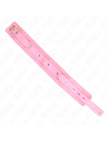 KINK - COLLAR WITH LEASH 65 CM WITH RESTRICTIONS PINK 36-42 CM X 5.5 CM