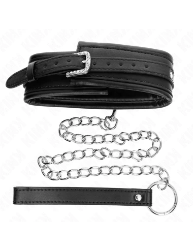 KINK - NECKLACE WITH SHINY BUCKLE STRAP 65 CM 48.5 CM X 5.3 CM