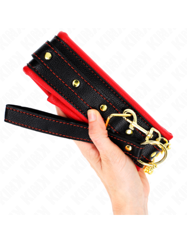 KINK - NECKLACE WITH SPONGE IMITATION LEATHER STRAP MODEL 2 ADJUSTABLE 37-54 CM X 3 CM