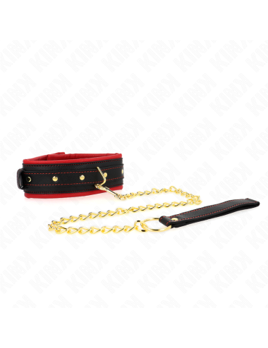 KINK - COLLAR WITH PLAIN FABRIC LEASH ADJUSTABLE 33-48 CM X 5.7 CM