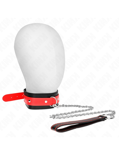 KINK - NECKLACE WITH RED STRAP 65 CM AJUSTABLE 36-43 CM X 5 CM