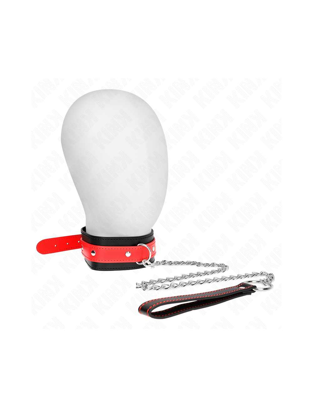 KINK - NECKLACE WITH RED STRAP 65 CM AJUSTABLE 36-43 CM X 5 CM