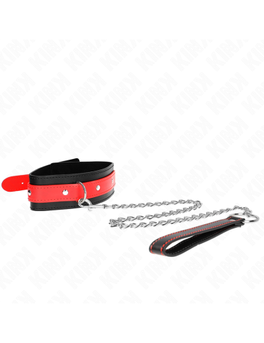 KINK - NECKLACE WITH RED STRAP 65 CM AJUSTABLE 36-43 CM X 5 CM