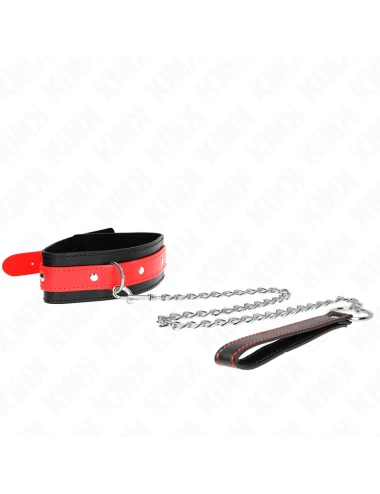 KINK - NECKLACE WITH RED STRAP 65 CM AJUSTABLE 36-43 CM X 5 CM