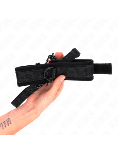 KINK - BASIC MODEL COLLAR WITH LEASH 77 CM MODEL 5 AJUSTABLE 34-54 CM X 5 CM