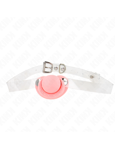 KINK - PINK PACIFIER SHAPED GAG 5.5 x 4 CM ADJUSTABLE 43-60 CM