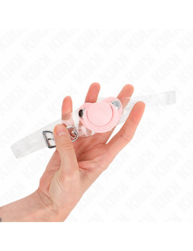 KINK - PINK PACIFIER SHAPED GAG 5.5 x 4 CM ADJUSTABLE 43-60 CM