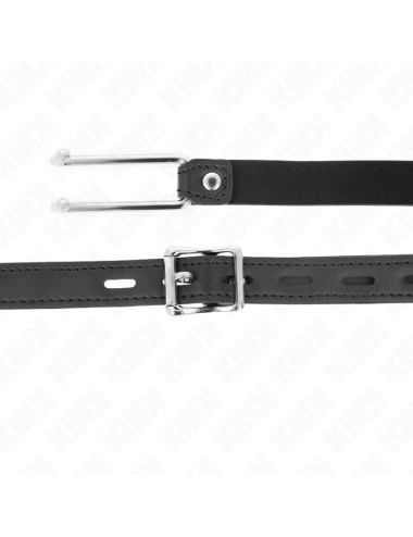 KINK - METAL HOOK GAG 11.5 CM WITH LEATHERETTE STRAP ADJUSTABLE 39-58 CM X 2 CM