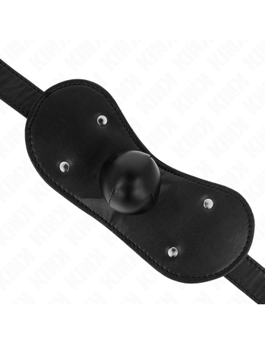 KINK - BALL GAG MOUTH MASK WITH LOCK ADJUSTABLE 42-60 CM