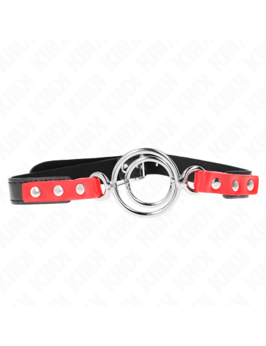 KINK - GAG WITH MULTIPLE O-RINGS 4 / 4.8 CM RED 38 X 56 CM