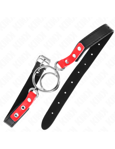KINK - GAG WITH MULTIPLE O-RINGS 4 / 4.8 CM RED 38 X 56 CM