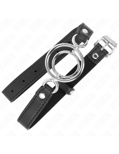 KINK - GAG WITH MULTIPLE O-RINGS 5 CM BLACK 63 X 2.5 CM