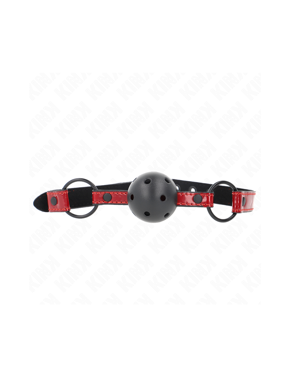 KINK - SHINY LEATHERETTE BALL 4.5 CM GAG 63.5 X 2 CM ADJUSTABLE 41 X 59 CM