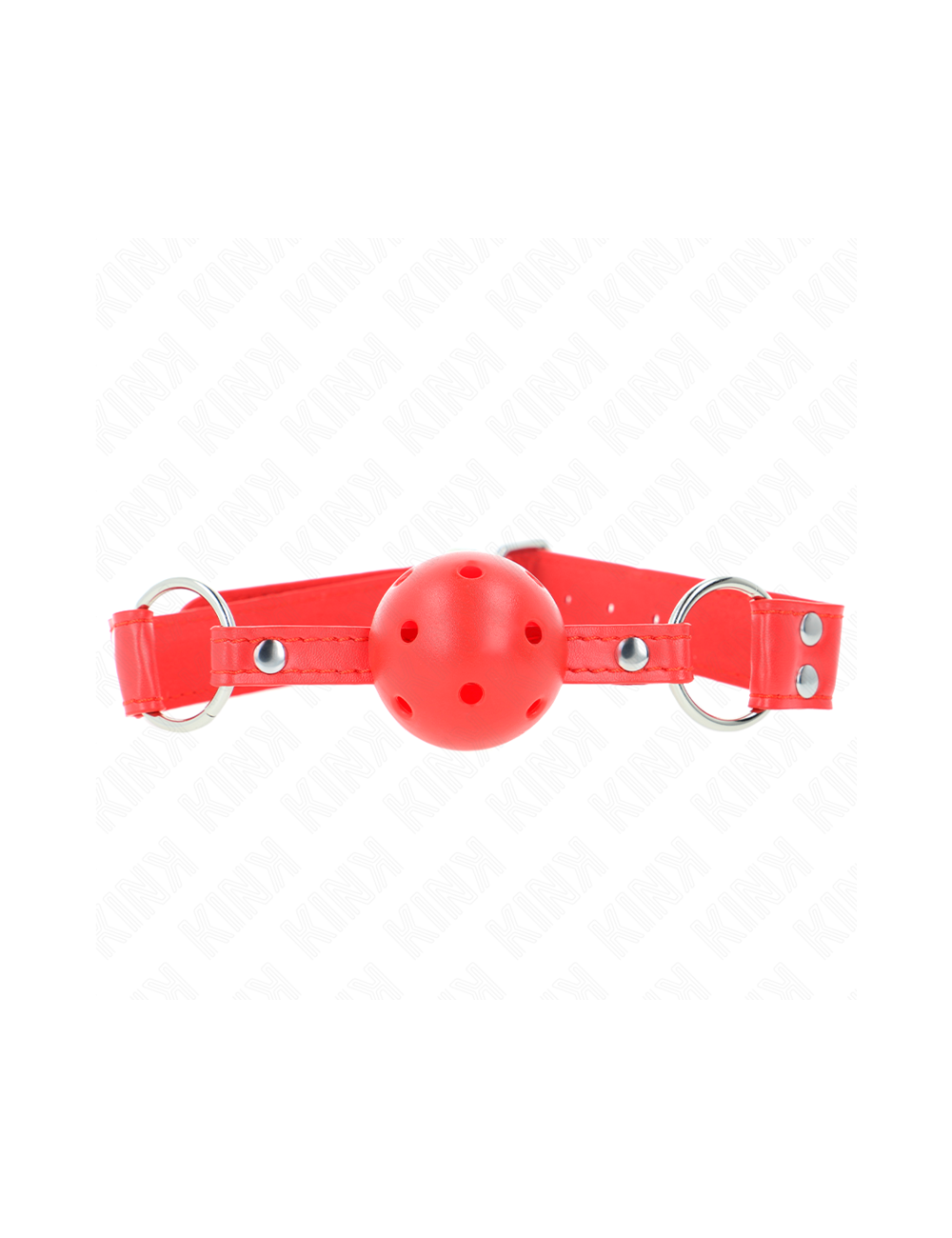 KINK - COMPLETE RED HOLLOW HARD BALL GAG 62 x 2 CM KINK - COMPLETE RED HOLLOW HARD BALL GAG 62 x 2 CM