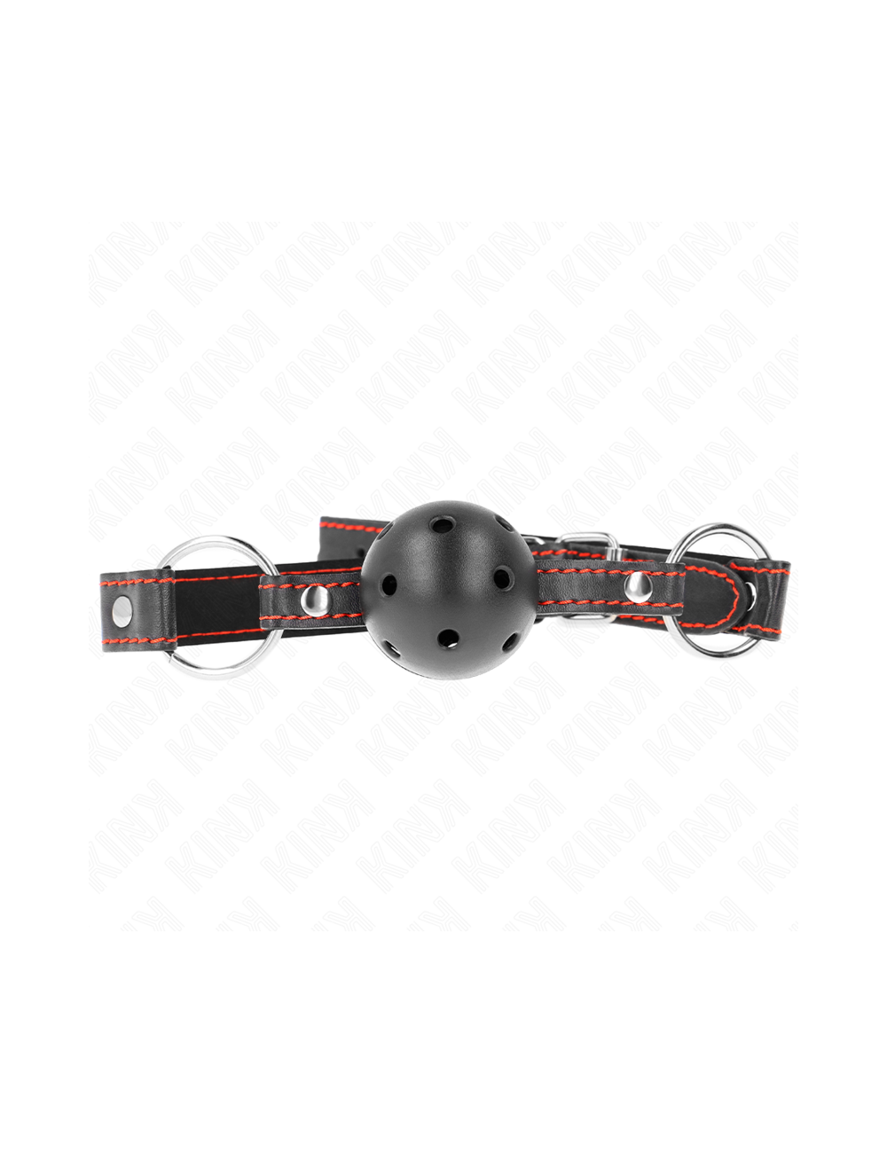 KINK - HOLLOW HARD BLACK BALL GAG MODEL 2 65 x 2.5 CM