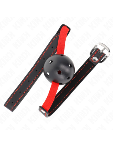 KINK - HOLLOW HARD MOUTH 4.5 CM GAG WITH ELASTIC BELT 56 x 1.5 CM