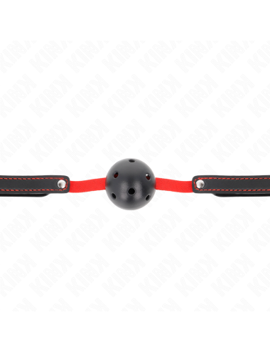 KINK - HOLLOW HARD MOUTH 4.5 CM GAG WITH ELASTIC BELT 56 x 1.5 CM