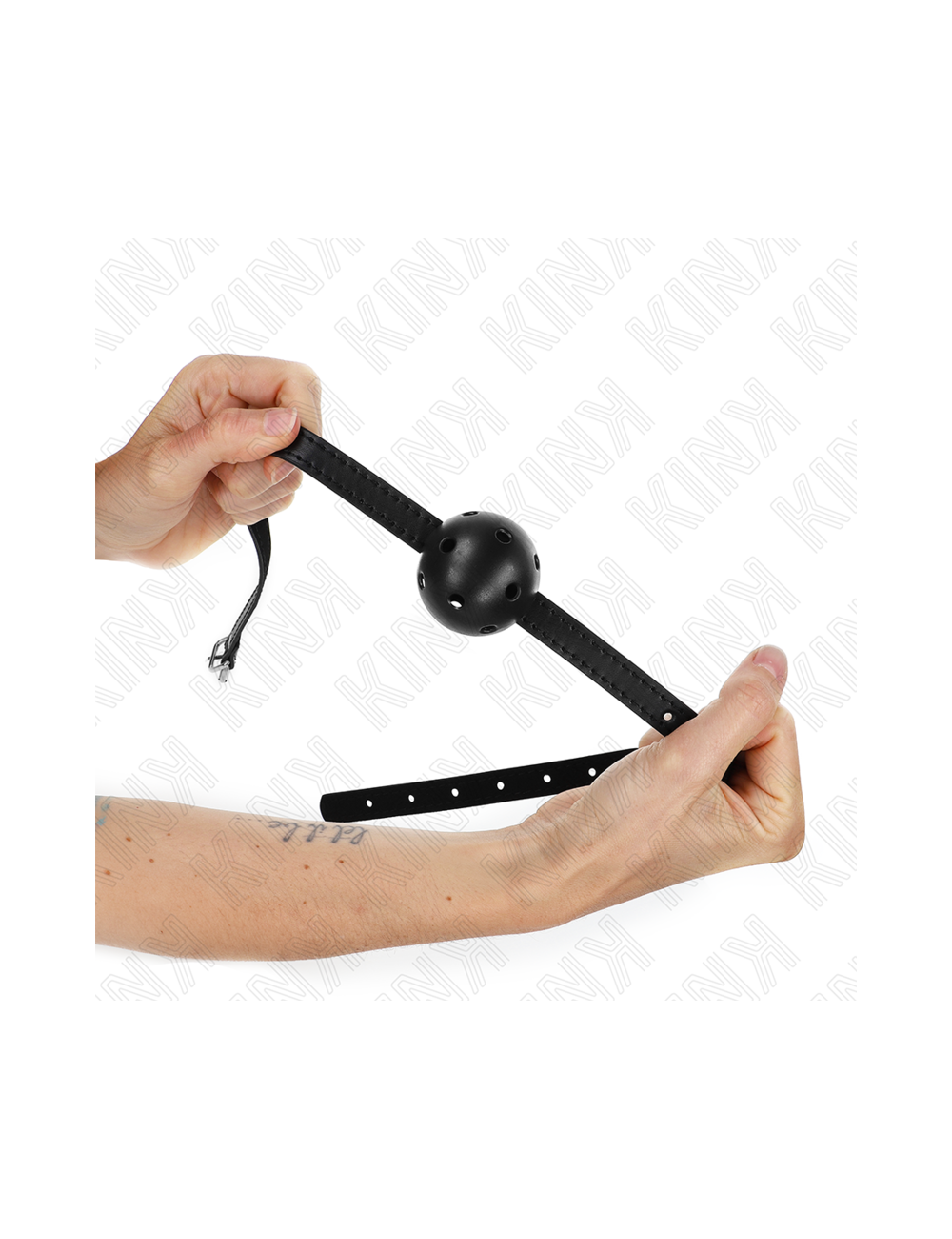 KINK - SIMPLICITY BLACK BREATHABLE BALL 4.5 CM GAG 62 x 1.5 CM