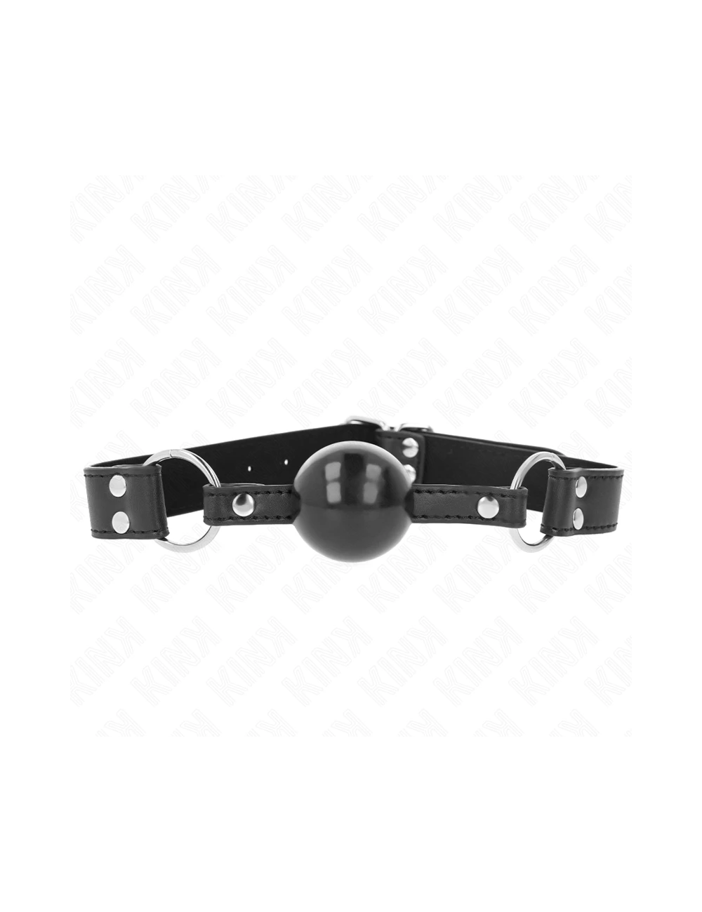 KINK - SOFT AND SOLID BALL 4 CM GAG WITH LEATHERETTE STRAP 62 x 2.5 CM ADJUSTABLE 42-58 CM