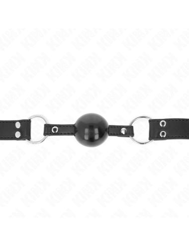 KINK - SOFT AND SOLID BALL 4 CM GAG WITH LEATHERETTE STRAP 62 x 2.5 CM ADJUSTABLE 42-58 CM