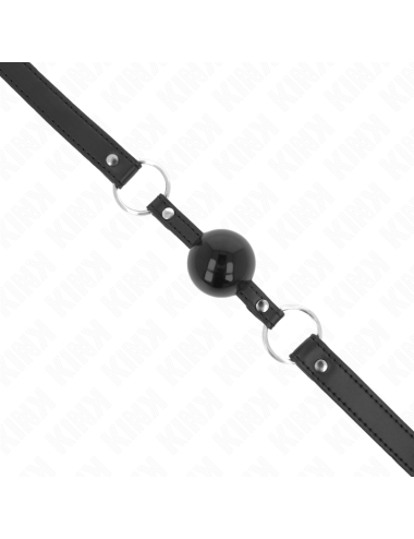 KINK - TPE BALL 4 CM GAG WITH BLACK LOCK 60 x 2 CM
