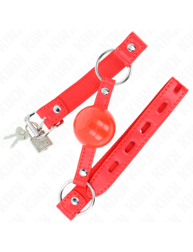 KINK - TPE BALL 4 CM GAG WITH ROJO LOCK 60 x 2 CM