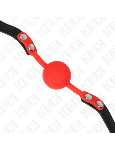 KINK - RED SILICONE BALL 4 CM GAG 60 x 2 CM