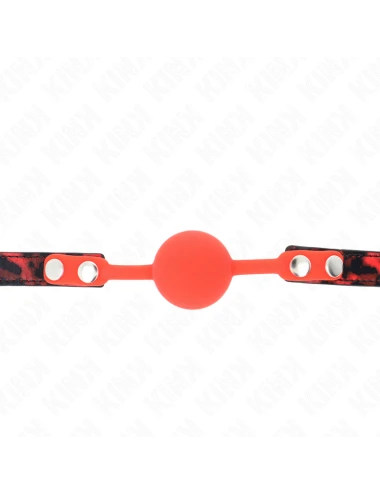 KINK - MODEL 2 SILICONE BALL 4 CM GAG WITH LOCK 60 x 2 CM