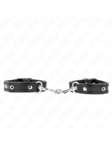 KINK - MINI BLACK WRISTBANDS WITH STUDS ADJUSTABLE 16-22 CM X 2 CM