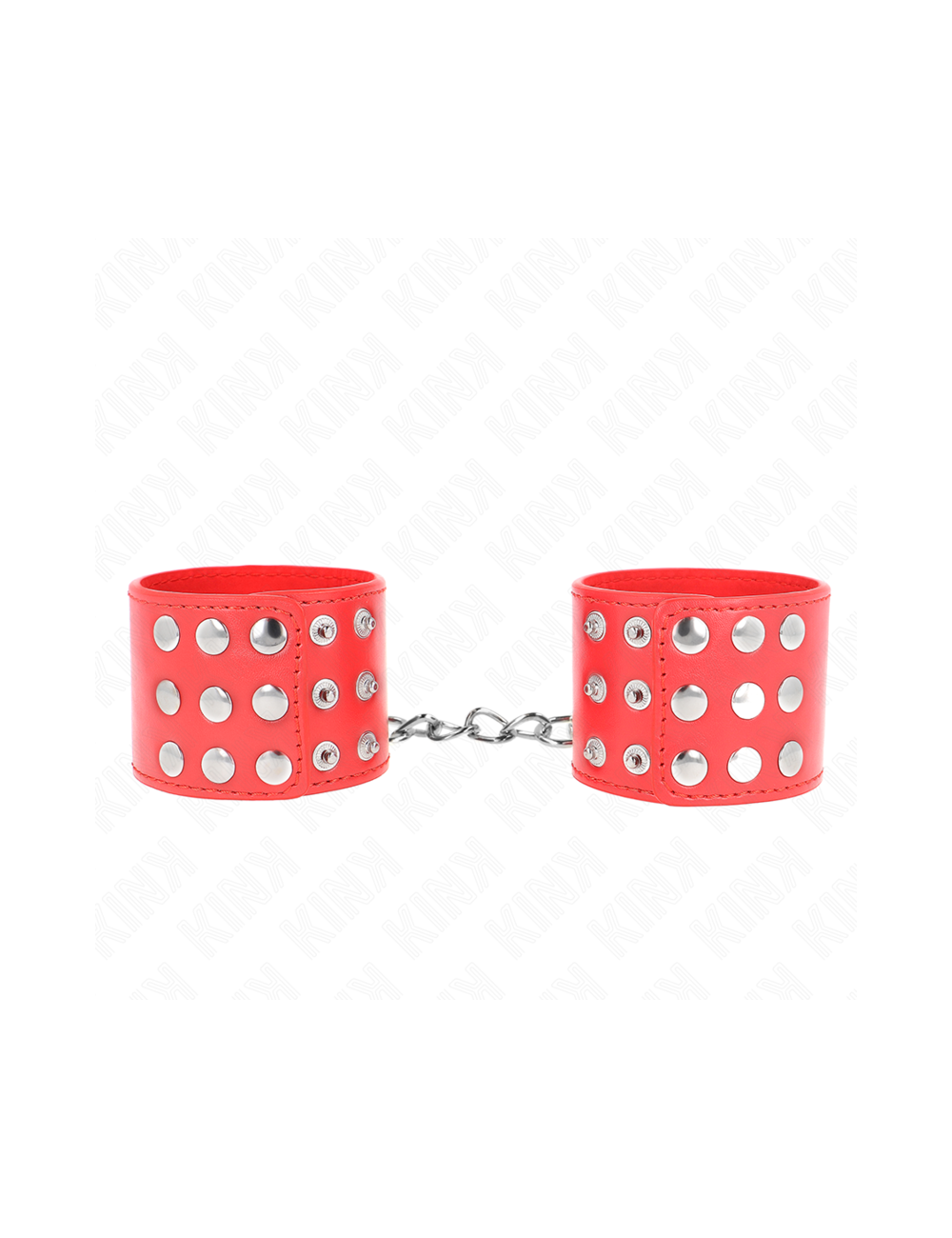 KINK - WRIST RESTRAINTS WITH SNAP FASTEN RED ADJUSTABLE 19-24 CM X 5.5 CM