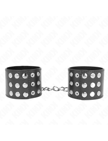 KINK - WRIST RESTRAINTS WITH SNAP FASTEN BLACK ADJUSTABLE 19-24 CM X 5.5 CM