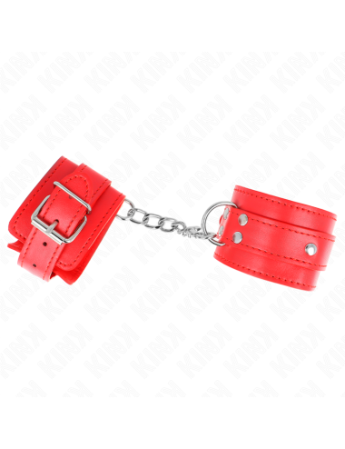 KINK - 3 D-RING WRIST RESTRAINTS ADJUSTABLE RED 17.5-25 CM X 6 CM