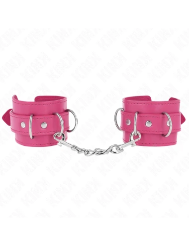 KINK - 3 D-RING WRIST RESTRAINTS ADJUSTABLE PINK 17.5-25 CM X 6 CM