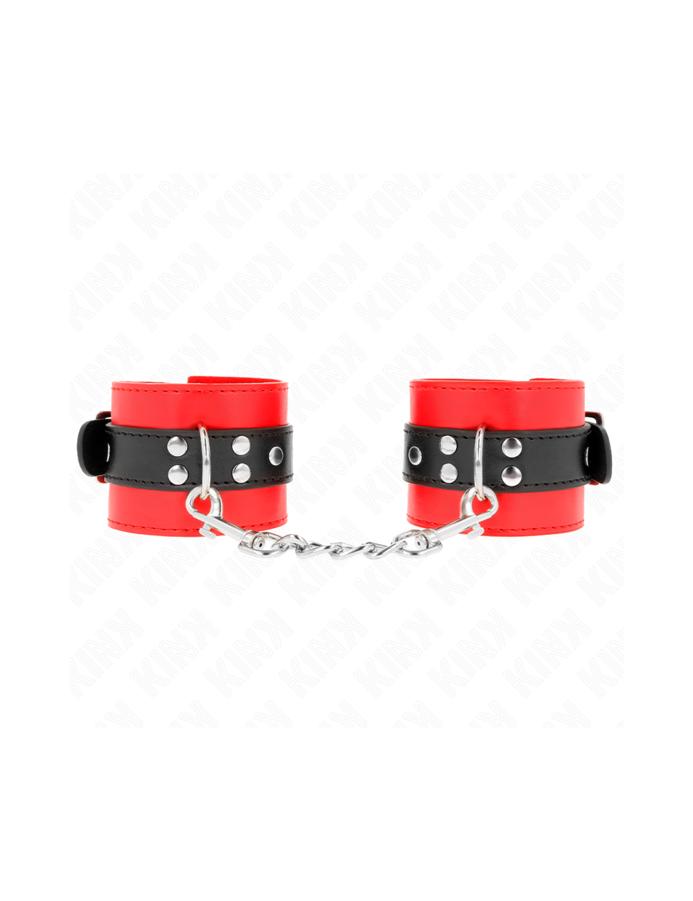 KINK - WRIST RESTRAINTS RED WITH BLACK BELT ADJUSTABLE 17-28 CM X 6 CM