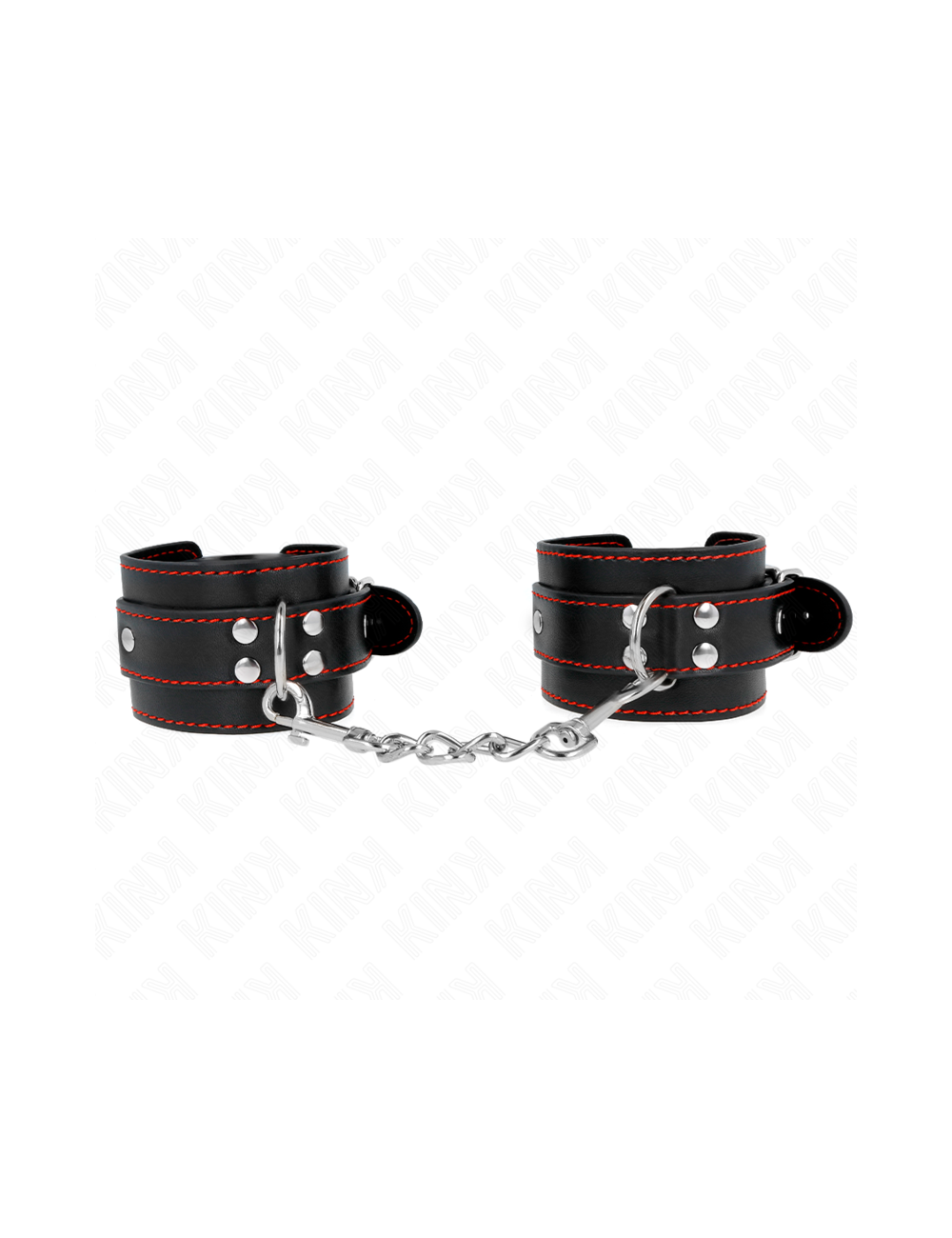 KINK - WRIST RESTRAINTS BLACK WITH RED LINING ADJUSTABLE 20-28 CM X 5.5 CM KINK - WRIST RESTRAINTS BLACK WITH RED LINING ADJUSTABLE 20-28 CM X 5.5 CM