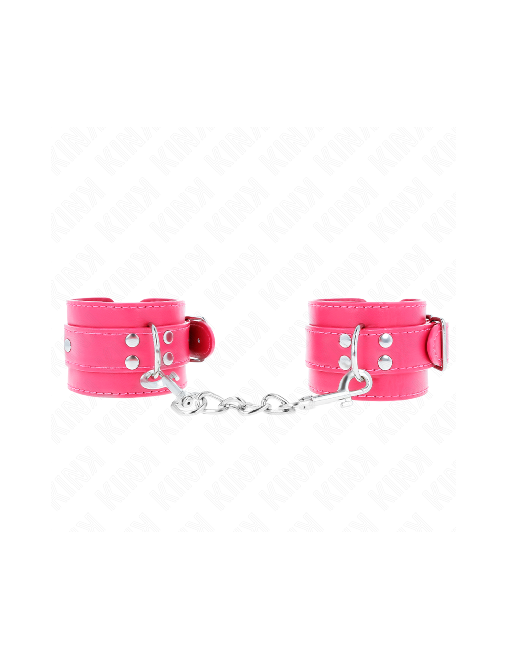 KINK - WRIST RESTRAINTS RASPBERRY ROSE WITH RASPBERRY ROSE LINING ADJUSTABLE 20-28 CM X 5.5 CM