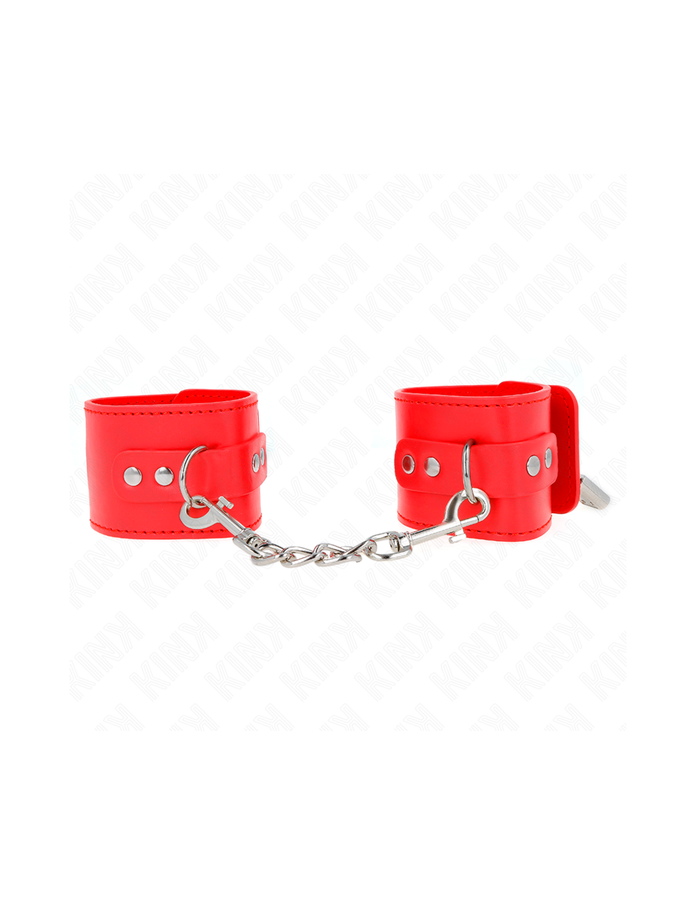 KINK - WRIST RESTRAINTS WITH PADLOCK CLOSURE RED ADJUSTABLE 16-23 CM X 5.5 CM